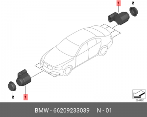 Датчик парковки 66 20 9 233 039 BMW