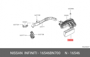 Фильтр воздушный 16546-BN700 NISSAN INFINITI