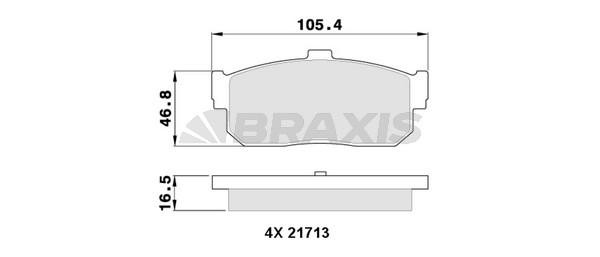 Колодки тормозные дисковые AA0310 BRAXIS