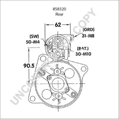 Стартер 858320 PRESTOLITE ELECTRIC