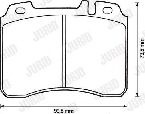 Колодки тормозные дисковые 571413J BENDIX JURID