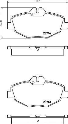 Колодки тормозные дисковые T5154 PAGID