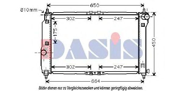 Радиатор охлаждения ДВС 510066N AKS DASIS