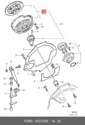 Сцепление (комплект) 5027205 FORD