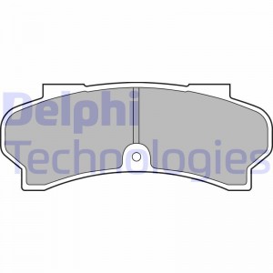 Колодки тормозные дисковые LP588 DELPHI