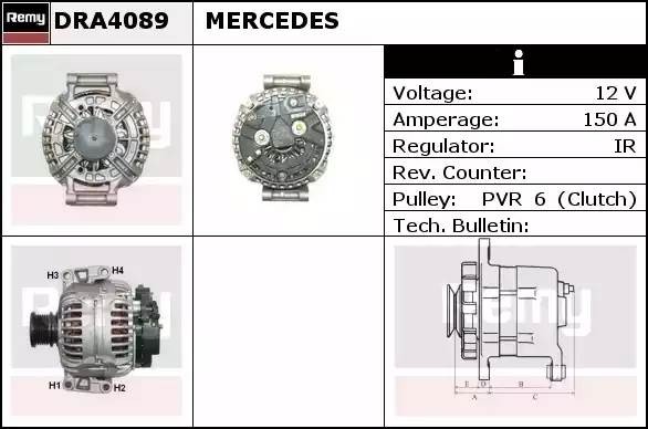 Генератор DRA4089 DELCO REMY