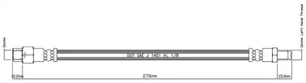 Шланг тормозной VBH643 MOTAQUIP