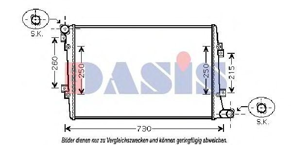 Радиатор охлаждения ДВС 040039N AKS DASIS
