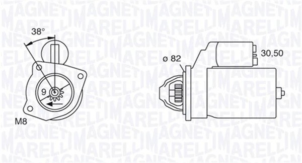 Стартер 063114014010 MAGNETI MARELLI