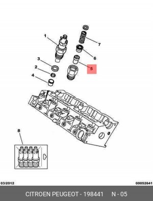 Распылитель топливной форсунки 1984 41 CITROEN PEUGEOT
