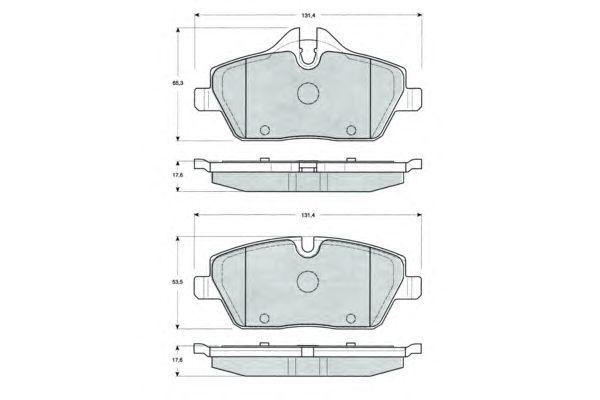 Колодки тормозные дисковые PF1433 PROCODIS FRANCE