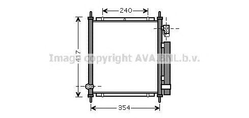 Радиатор кондиционера HD5197 AVA