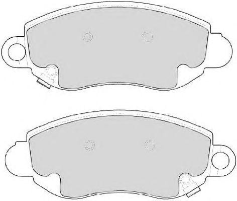 Колодки тормозные дисковые AVR115 ABEX
