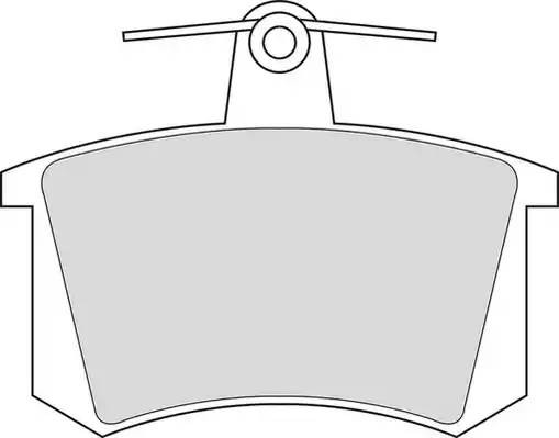 Колодки тормозные дисковые DBP230222 DURON