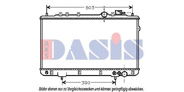 Радиатор охлаждения ДВС 560040N AKS DASIS