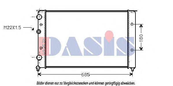 Радиатор охлаждения ДВС 040030N AKS DASIS