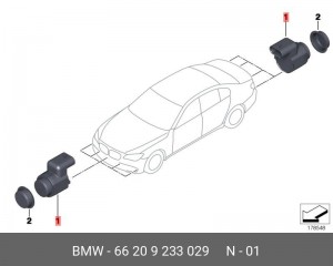 Датчик системы помощи управления автомобилем 66 20 9 233 029 BMW