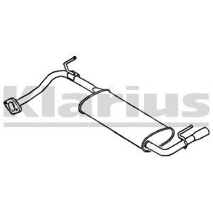 Глушитель - задняя часть системы ОГ MA244M KLARIUS