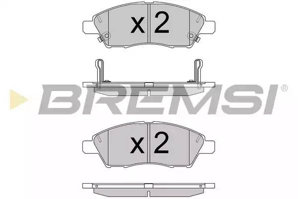 Колодки тормозные дисковые BP3589 BREMSI