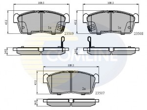 Колодки тормозные дисковые CBP31113 COMLINE