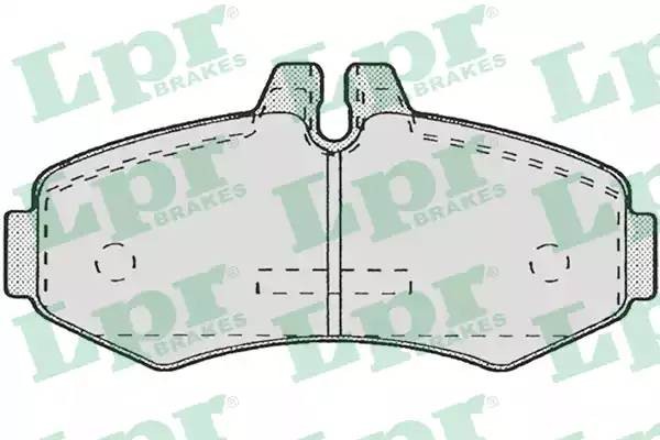 Колодки тормозные дисковые 05P672 LPR