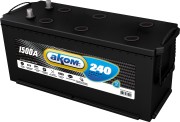 Аккумулятор АКОМ + EFB 240 Ач 1500 А -/+ ЕВРО 4607034731564 AKOM
