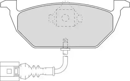 Колодки тормозные дисковые DBP391398 DURON