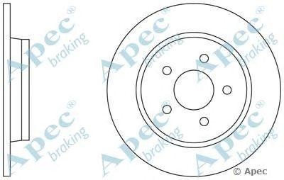 Диск тормозной DSK2253 APEC BRAKING