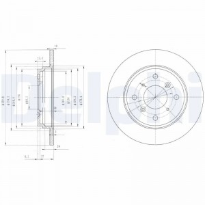 Диск тормозной BG3062 DELPHI