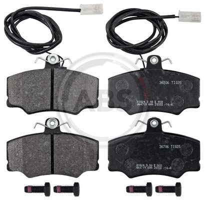 Колодки тормозные дисковые 36706 ABS