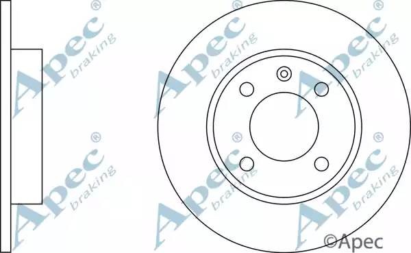 Диск тормозной DSK137 APEC BRAKING