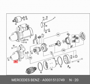 Деталь A 000 151 37 49 MERCEDES BENZ