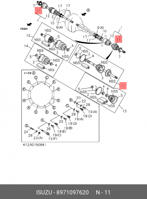 ШРУС 8971097620 ISUZU