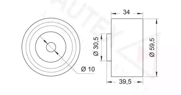 Ролик ремня ГРМ 651386 AUTEX