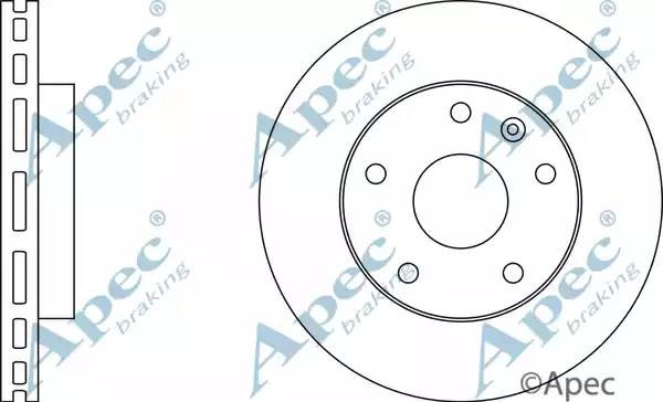 Диск тормозной DSK2141 APEC BRAKING