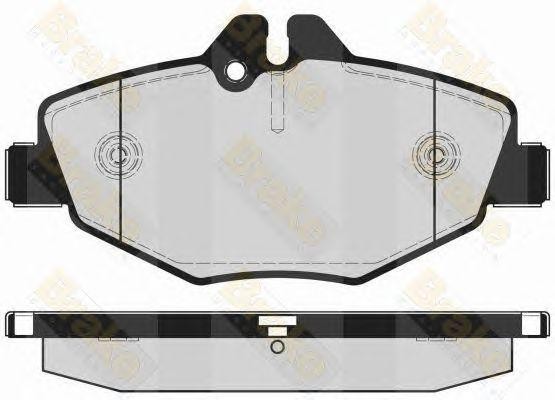 Колодки тормозные дисковые PA1634 BRAKE ENGINEERING