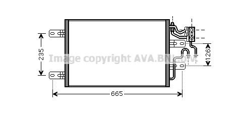 Радиатор кондиционера HD5186 AVA