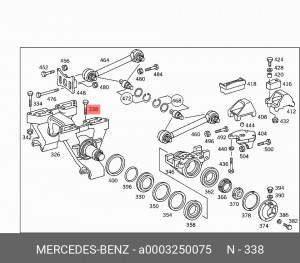 Деталь A 000 325 00 75 MERCEDES BENZ