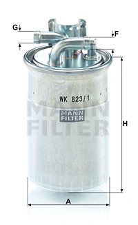 Фильтр топливный WK8231 MANN FILTER