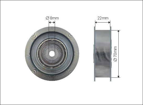 Ролик натяж-ля ремня 500094 CAFFARO