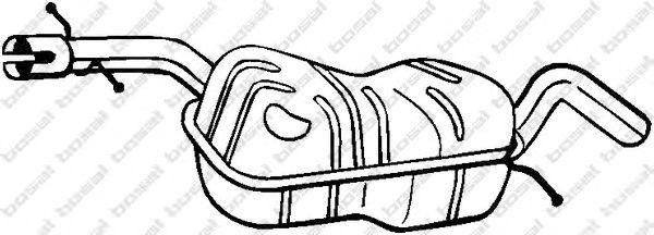 Резонатор - средняя часть системы ОГ 220-013 BOSAL