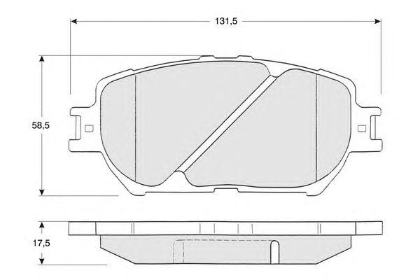 Колодки тормозные дисковые PF1370 PROCODIS FRANCE