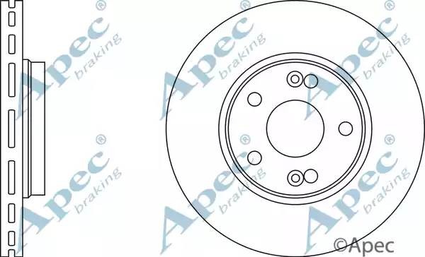 Диск тормозной DSK2105 APEC BRAKING