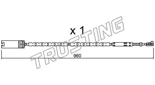 Датчик износа тормозных колодок SU.281 TRUSTING