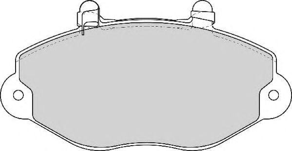 Колодки тормозные дисковые AVR134 ABEX