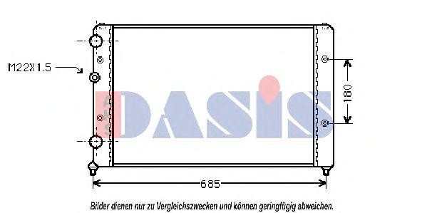 Радиатор охлаждения ДВС 040410N AKS DASIS