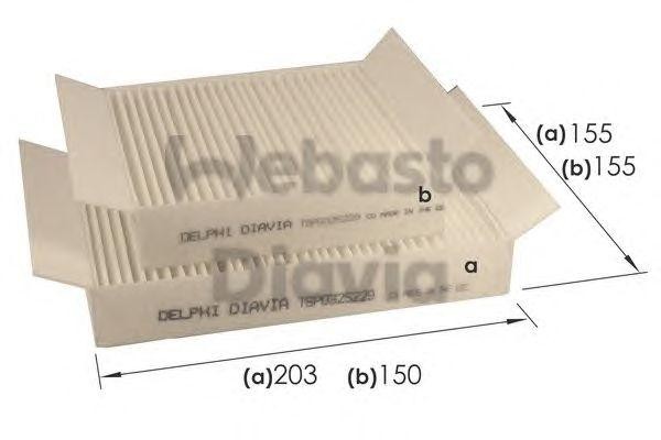 Фильтр салона 82D0325229A WEBASTO