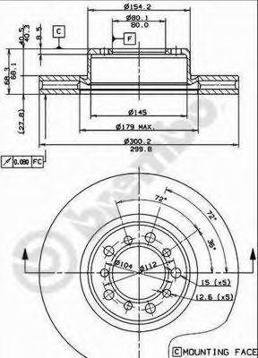 Диск тормозной BS7915 BRECO