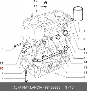 Деталь 98458885 ALFA FIAT LANCIA