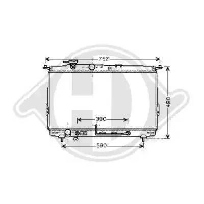 Радиатор охлаждения ДВС 8682106 DIEDERICHS